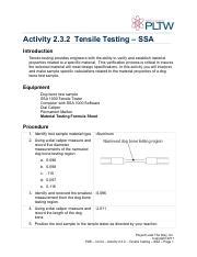 2.3.2 tensile testing answer key|Activity 2 3 2 Tensile Testing With The Ssa (1) .